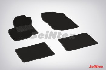 Комплект ворсовых ковриков в салон LUX Seintex Mitsubishi Lancer  9 CS (2003-2009) седан 1-ый рестайлинг, универсал 1-ый рестайлинг, седан 2-ой рестайлинг, универсал 2-ой рестайлинг