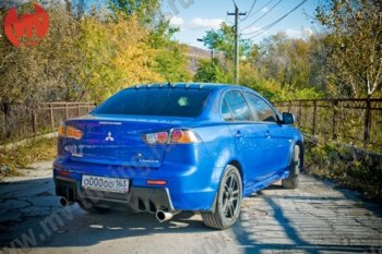 Козырёк на заднее стекло Zodiak Generator (6 зубьев) Mitsubishi Lancer  10 CY (2007-2017) седан дорестайлинг, седан рестайлинг