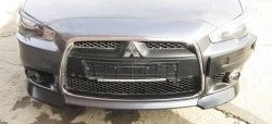 4 299 р. Накладки на передний бампер Restayl Mitsubishi Lancer 10 CY седан дорестайлинг (2007-2010) (Неокрашенная)  с доставкой в г. Пермь. Увеличить фотографию 2