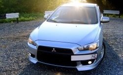 959 р. Подиум гос. номера EVO №1  Mitsubishi Lancer  10 CY (2007-2017) седан дорестайлинг, хэтчбэк дорестайлинг, седан рестайлинг, хэтчбек 5 дв рестайлинг (Гладкий пластик)  с доставкой в г. Пермь. Увеличить фотографию 5