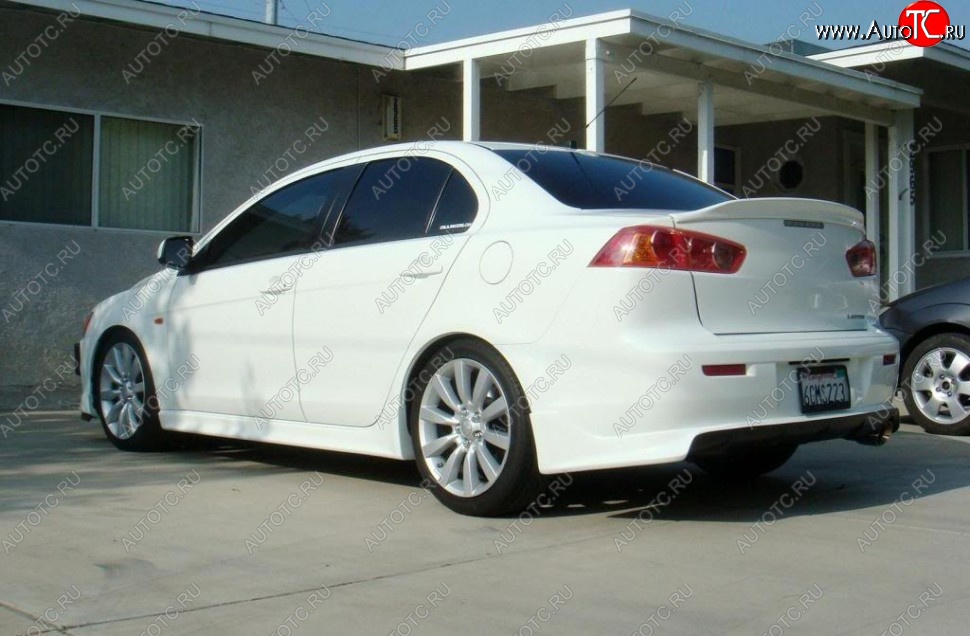 4 149 р. Лип спойлер DUCKBILL Mitsubishi Lancer 10 CY седан рестайлинг (2011-2017) (Неокрашенный)  с доставкой в г. Пермь