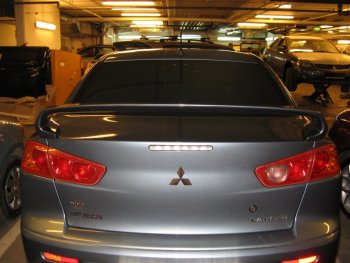 3 449 р. Спойлер GT Dynamics Mitsubishi Lancer 10 CY седан рестайлинг (2011-2017) (Неокрашенный)  с доставкой в г. Пермь. Увеличить фотографию 3