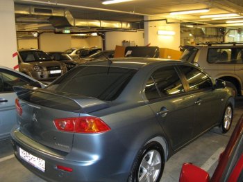 3 449 р. Спойлер GT Dynamics Mitsubishi Lancer 10 CY седан рестайлинг (2011-2017) (Неокрашенный)  с доставкой в г. Пермь. Увеличить фотографию 4