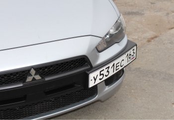 2 039 р. Воздуховоды радиатора в передний бампер Квадрат  Mitsubishi Lancer  10 CY (2007-2010) седан дорестайлинг, хэтчбэк дорестайлинг (Неокрашенные)  с доставкой в г. Пермь. Увеличить фотографию 2