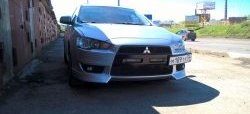 2 899 р. Клыки Evo на передний бампер автомобиля Mitsubishi Lancer 10 CY седан дорестайлинг (2007-2010) (Неокрашенные)  с доставкой в г. Пермь. Увеличить фотографию 6