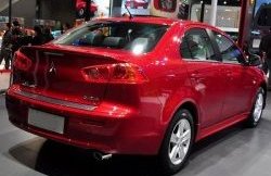2 049 р. Лип спойлер M-VRS Mitsubishi Lancer 10 CY седан рестайлинг (2011-2017) (Неокрашенный)  с доставкой в г. Пермь. Увеличить фотографию 3