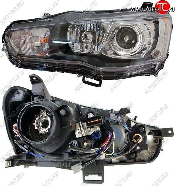 10 599 р. Левая фара SAT (под ксенон) Mitsubishi Lancer 10 CY седан дорестайлинг (2007-2010)  с доставкой в г. Пермь