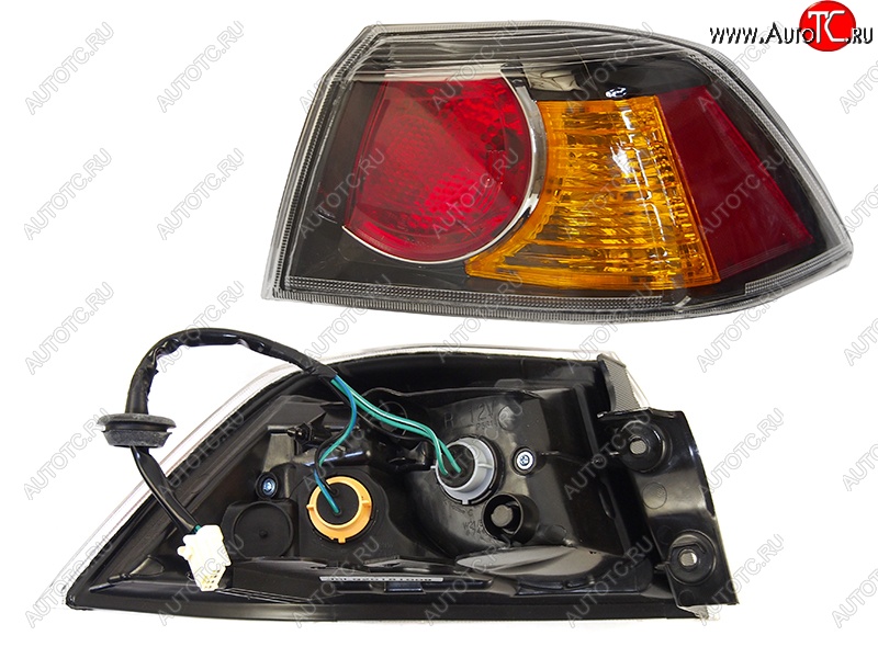 2 899 р. Правый задний фонарь SAT (черный)  Mitsubishi Lancer  10 CY (2007-2010) седан дорестайлинг  с доставкой в г. Пермь