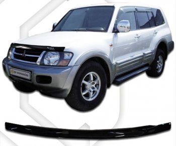 Дефлектор капота CA-Plastic Mitsubishi Montero  V90 (2006-2011) 5 дв. дорестайлинг