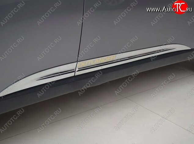 11 449 р. Молдинги CT Mitsubishi Outlander GF 2-ой рестайлинг (2015-2018) (Неокрашенные)  с доставкой в г. Пермь