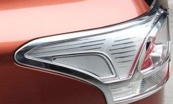 5 349 р. Накладки на фонари СТ Mitsubishi Outlander GF 2-ой рестайлинг (2015-2018) (Неокрашенные)  с доставкой в г. Пермь. Увеличить фотографию 2