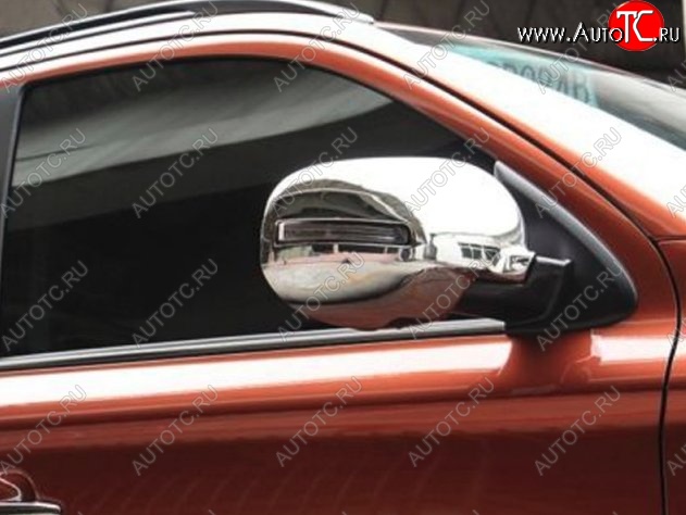 5 349 р. Накладки на зеркала СТ Mitsubishi Outlander GF 2-ой рестайлинг (2015-2018) (Неокрашенные)  с доставкой в г. Пермь