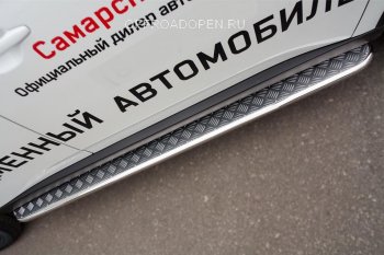 22 999 р. Широкая защита порогов с трубой диаметром 42 мм SLITKOFF v2 Mitsubishi Outlander GF 2-ой рестайлинг (2015-2018)  с доставкой в г. Пермь. Увеличить фотографию 2