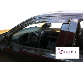 2 899 р. Дефлекторы окон Vinguru Mitsubishi Outlander GF дорестайлинг (2012-2014)  с доставкой в г. Пермь. Увеличить фотографию 2