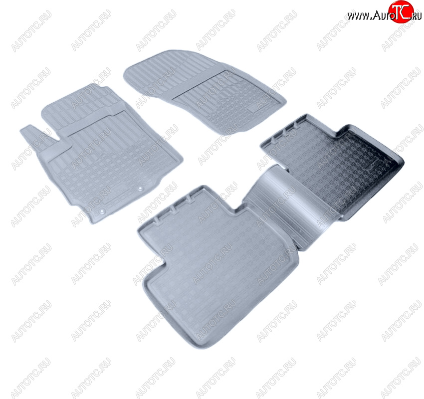 2 999 р. Коврики салона Norplast Unidec  Mitsubishi Outlander  GF (2012-2022) дорестайлинг, 1-ый рестайлинг, 2-ой рестайлинг, 3-ий рестайлинг (Цвет: серый)  с доставкой в г. Пермь