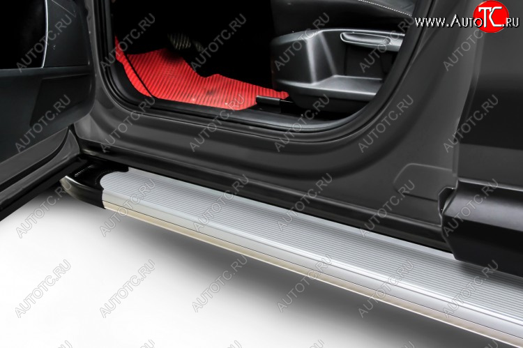 13 349 р. Пороги KURAJ  Mitsubishi Outlander  GF (2014-2016) 1-ый рестайлинг (Optima Silver)  с доставкой в г. Пермь