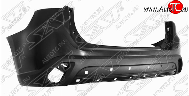 8 599 р. Задний бампер SAT  Mitsubishi Outlander  GF (2018-2022) 3-ий рестайлинг (Неокрашенный)  с доставкой в г. Пермь