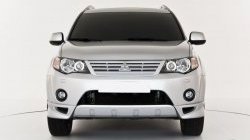 Клыки на передний бампер Centre Tuning Mitsubishi Outlander  XL (2005-2009) (CW)  дорестайлинг
