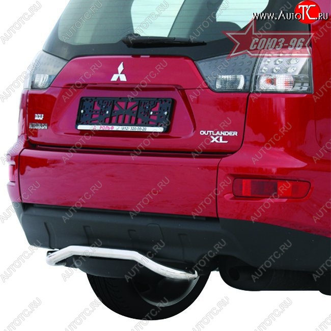 6 254 р. Защита заднего бампера Souz-96 (d42) Mitsubishi Outlander XL (CW)  дорестайлинг (2005-2009)  с доставкой в г. Пермь