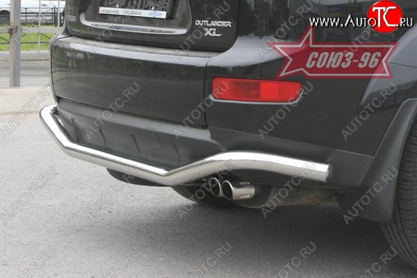10 799 р. Защита заднего бампера Souz-96 (d60) Mitsubishi Outlander XL (CW)  дорестайлинг (2005-2009)  с доставкой в г. Пермь