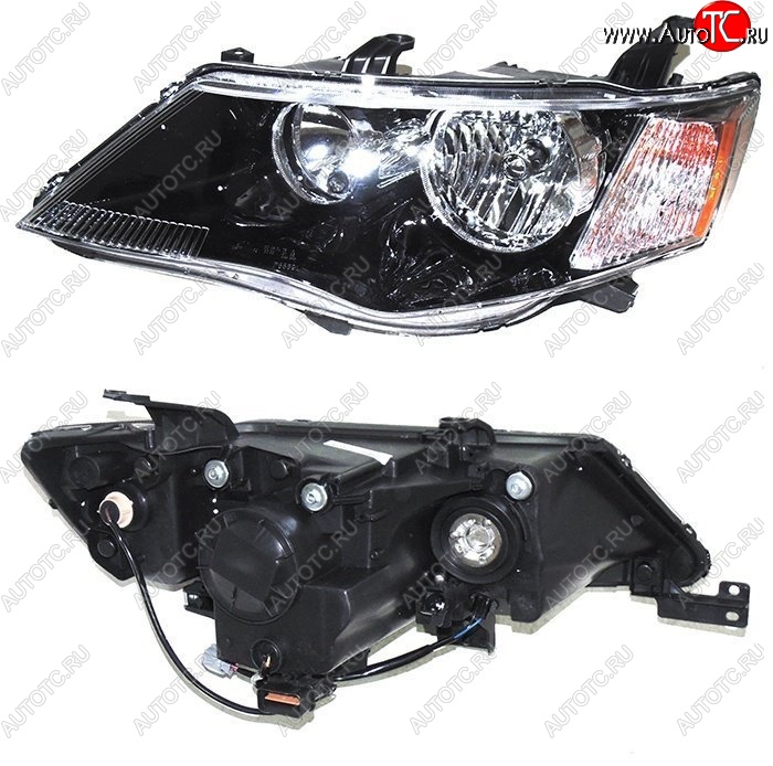 11 699 р. Левая фара SAT (под ксенон) Mitsubishi Outlander XL (CW)  дорестайлинг (2005-2009)  с доставкой в г. Пермь
