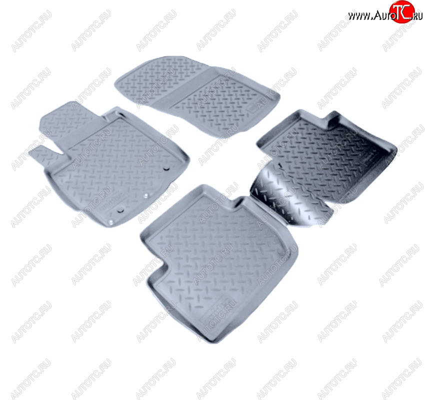 2 999 р. Коврики салона Norplast Unidec  Mitsubishi Outlander  XL (2005-2013) (CW)  дорестайлинг, (CW)  рестайлинг (Цвет: серый)  с доставкой в г. Пермь