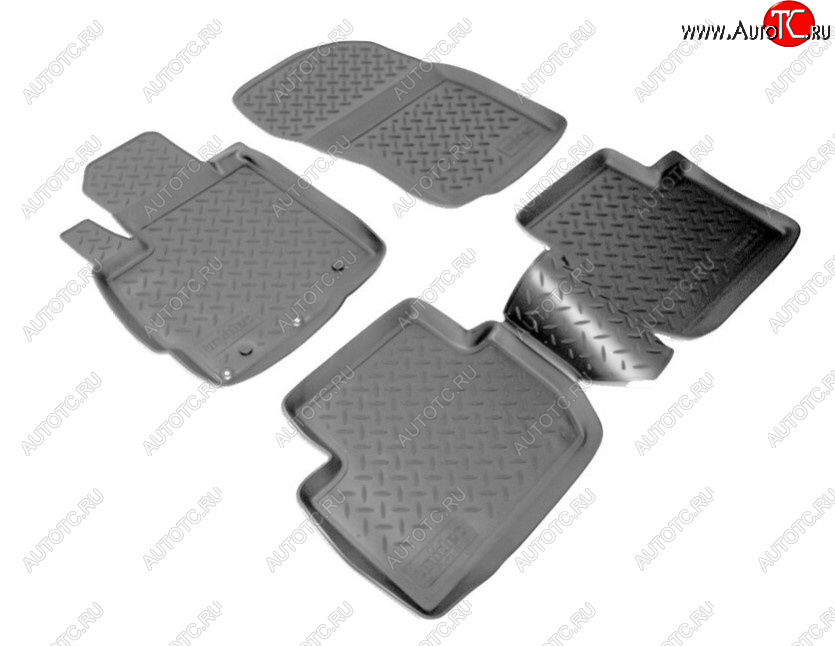 2 359 р. Комплект ковриков в салон Norplast Mitsubishi Outlander XL (CW)  дорестайлинг (2005-2009) (Цвет: черный)  с доставкой в г. Пермь