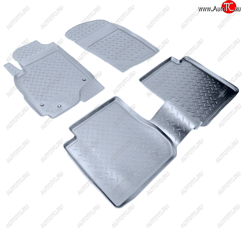 2 999 р. Коврики салона Norplast Unidec  Mitsubishi Outlander  CU (2003-2009) (Цвет: серый)  с доставкой в г. Пермь