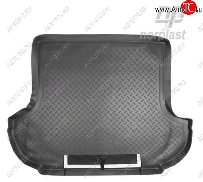 3 199 р. Коврик багажника Norplast Unidec Mitsubishi Outlander XL (CW)  дорестайлинг (2005-2009) (Черный, с погрузочным ковриком (фартуком))  с доставкой в г. Пермь