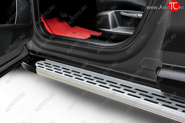 17 399 р. Пороги алюминиевые Premium Silver 1700 серебристые Mitsubishi OUTLANDER (2012-2015) на  Mitsubishi Outlander  GF (2012-2014) дорестайлинг (Premium Silver )  с доставкой в г. Пермь