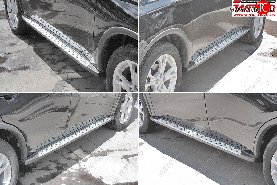 15 399 р. Подножки боковые WINBO OE Style  Mitsubishi Outlander  GF (2012-2018) дорестайлинг, 2-ой рестайлинг (Песчаное покрытие (зернистая поверхность))  с доставкой в г. Пермь