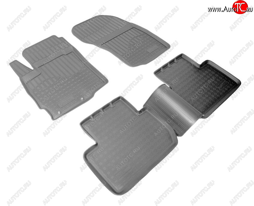 2 359 р. Комплект ковриков в салон Norplast Unidec Mitsubishi Outlander GF дорестайлинг (2012-2014) (Цвет: черный)  с доставкой в г. Пермь