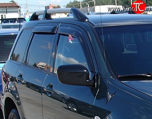 4 199 р. Дефлекторы окон (ветровики) Novline 4 шт Mitsubishi Outlander CU (2003-2009)  с доставкой в г. Пермь