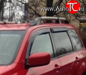 999 р. Комплект дефлекторов окон (ветровиков) 4 шт. Russtal Mitsubishi Outlander CU (2003-2009)  с доставкой в г. Пермь