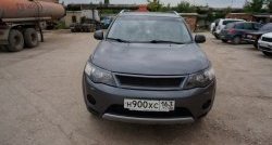 1 949 р. Реснички на фары (рестайлинг) Sport Mitsubishi Outlander XL (CW)  рестайлинг (2010-2013) (Неокрашенные)  с доставкой в г. Пермь. Увеличить фотографию 2