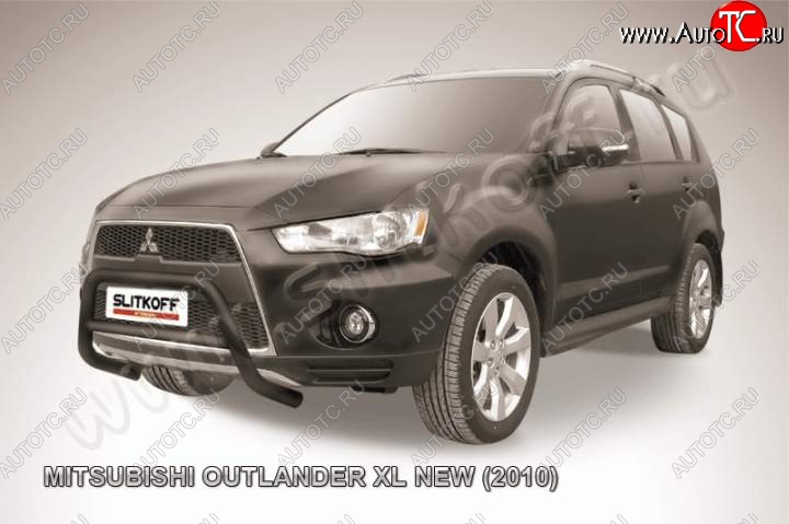 16 899 р. Кенгурятник d57 низкий  Mitsubishi Outlander  XL (2010-2013) (CW)  рестайлинг (Цвет: серебристый)  с доставкой в г. Пермь