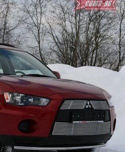 Защита переднего бампера одинарная Souz-96 (d42) Mitsubishi Outlander  XL (2010-2013) (CW)  рестайлинг