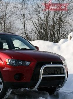 Защита переднего бампера Souz-96 (d60) Mitsubishi Outlander  XL (2010-2013) (CW)  рестайлинг