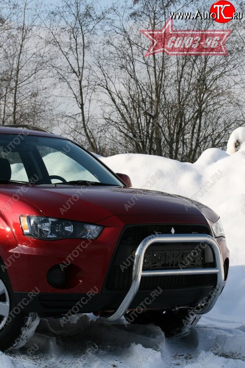 8 999 р. Защита переднего бампера Souz-96 (d60)  Mitsubishi Outlander  XL (2010-2013) (CW)  рестайлинг  с доставкой в г. Пермь