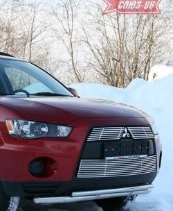 Защита переднего бампера двойная Souz-96 (d460/42) Mitsubishi Outlander  XL (2010-2013) (CW)  рестайлинг