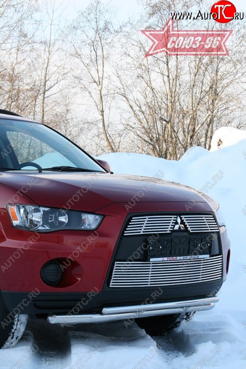 15 659 р. Защита переднего бампера двойная Souz-96 (d460/42)  Mitsubishi Outlander  XL (2010-2013) (CW)  рестайлинг  с доставкой в г. Пермь