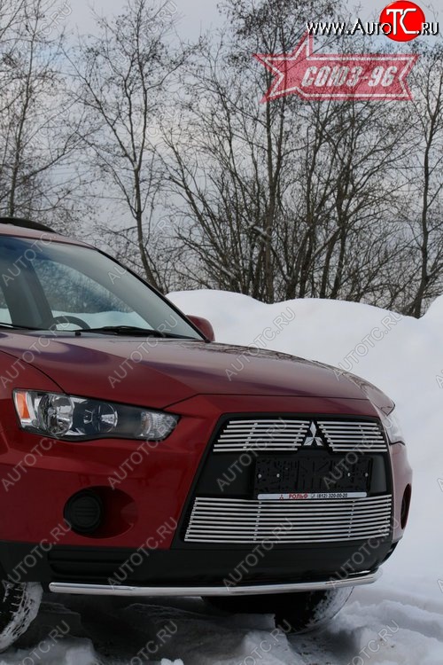 8 729 р. Защита переднего бампера из одинарной трубы диаметром 42мм Souz-96  Mitsubishi Outlander  XL (2010-2013) (CW)  рестайлинг  с доставкой в г. Пермь