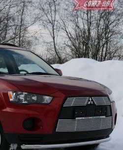 Защита переднего бампера из одинарной трубы (d60) Souz-96 Mitsubishi Outlander  XL (2010-2013) (CW)  рестайлинг