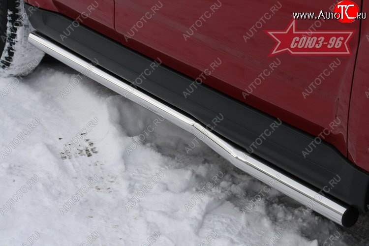 9 314 р. Защита порогов Souz-96 (d60) Mitsubishi Outlander XL (CW)  рестайлинг (2010-2013)  с доставкой в г. Пермь