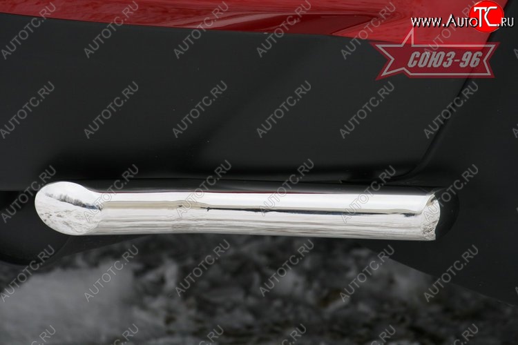 6 479 р. Защита заднего бампера из боковых уголков Souz-96 (d76)  Mitsubishi Outlander  XL (2010-2013) (CW)  рестайлинг  с доставкой в г. Пермь