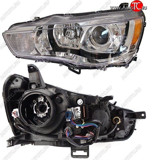 11 999 р. Правая фара SAT (под ксенон) Mitsubishi Outlander XL (CW)  рестайлинг (2010-2013)  с доставкой в г. Пермь
