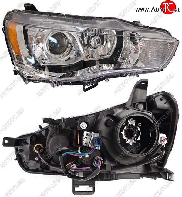 11 999 р. Левая фара SAT (под ксенон) Mitsubishi Outlander XL (CW)  рестайлинг (2010-2013)  с доставкой в г. Пермь