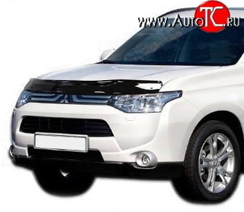 3 299 р. Дефлектор капота NovLine  Mitsubishi Outlander  GF (2012-2014) дорестайлинг  с доставкой в г. Пермь