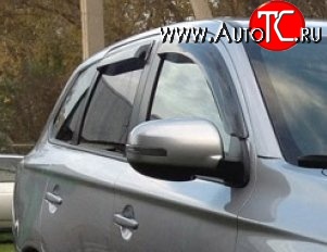 999 р. Комплект дефлекторов окон (ветровиков) 4 шт. Russtal Mitsubishi Outlander GF дорестайлинг (2012-2014)  с доставкой в г. Пермь