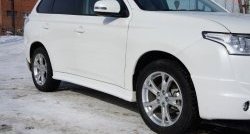 6 199 р. Пороги накладки Broomer Design Mitsubishi Outlander GF дорестайлинг (2012-2014) (Неокрашенные)  с доставкой в г. Пермь. Увеличить фотографию 3